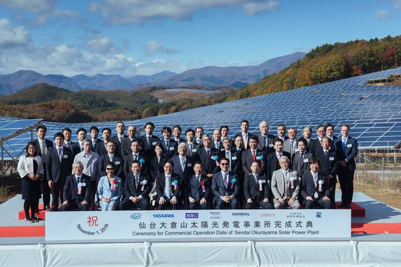 GUNKUL Started COD 38.1 MW "SENDAI OKURA" Power Plant Project at Sendai, Japan